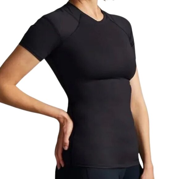 TOMMIE COPPER Women Shoulder Support, Posture Compression Shirt Sz L Black - Picture 2 of 13